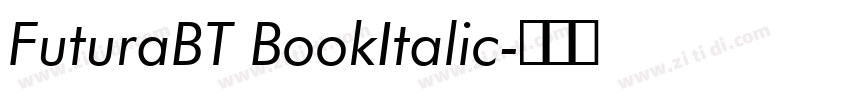 FuturaBT BookItalic字体转换